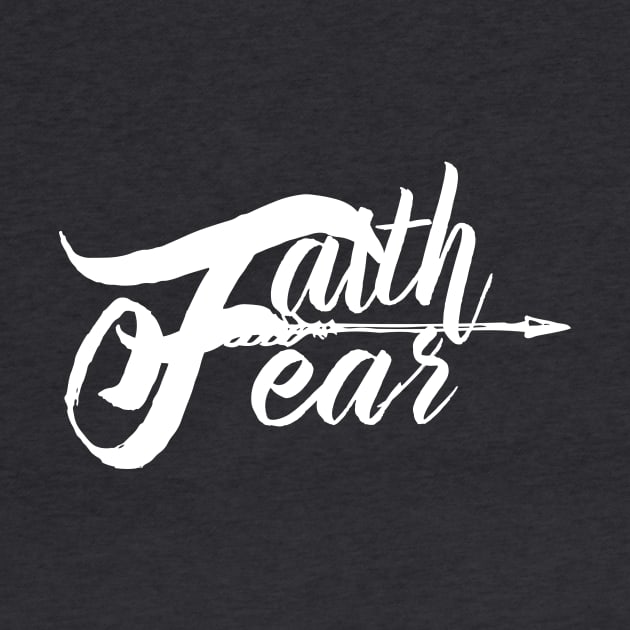 Faith Over Fear Christian Arrow Design Gifts by BeLightDesigns